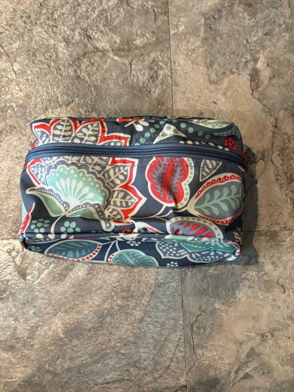Vera Bradley Lighten Up Cosmetic Pouch in Nomadic Floral Pattern